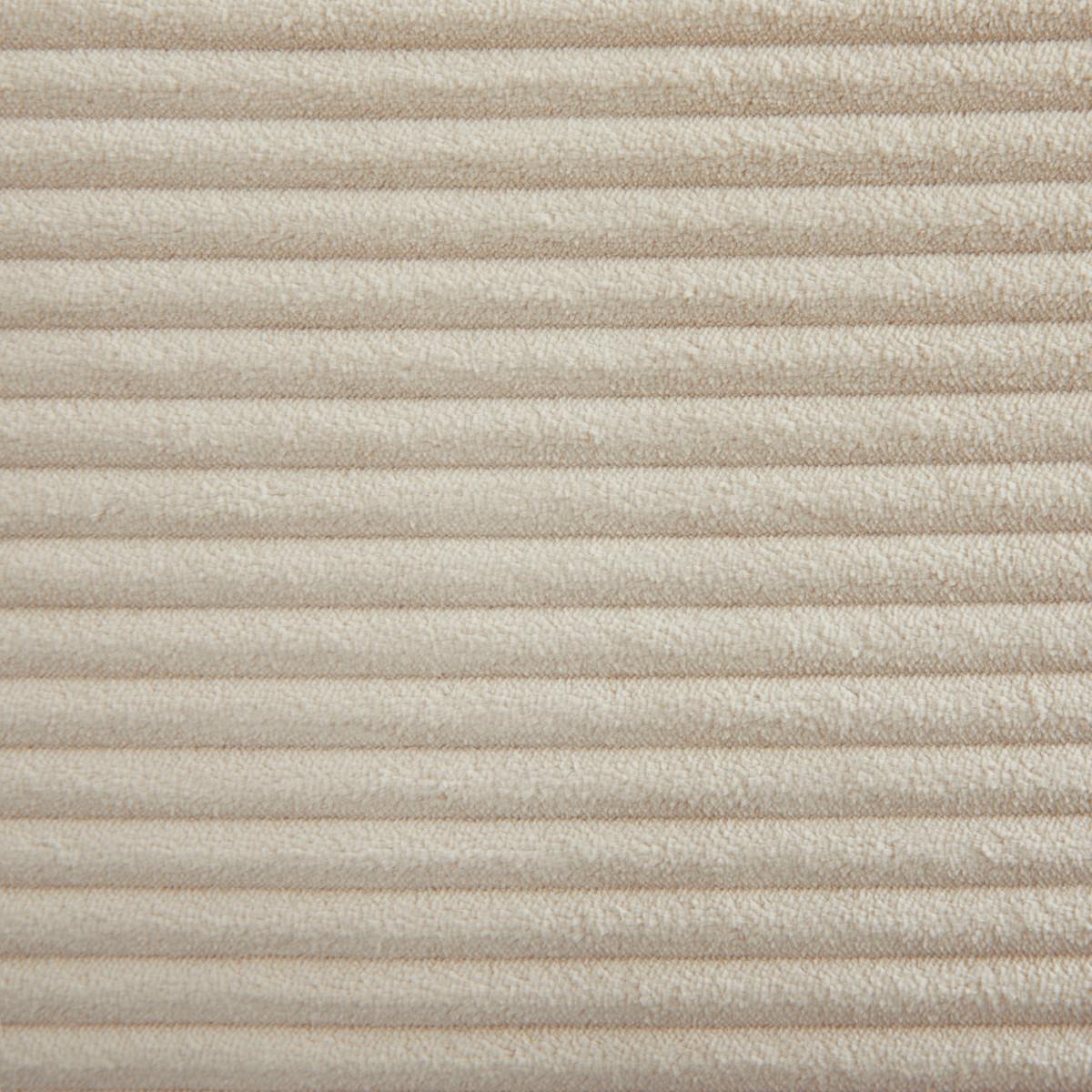 SOFA 3 sitzer aus elfenbeinfarbenem Cord umbaubar giulia 175/100/87 cm - Weiß, Holz (100/87/102cm) - Calicosy