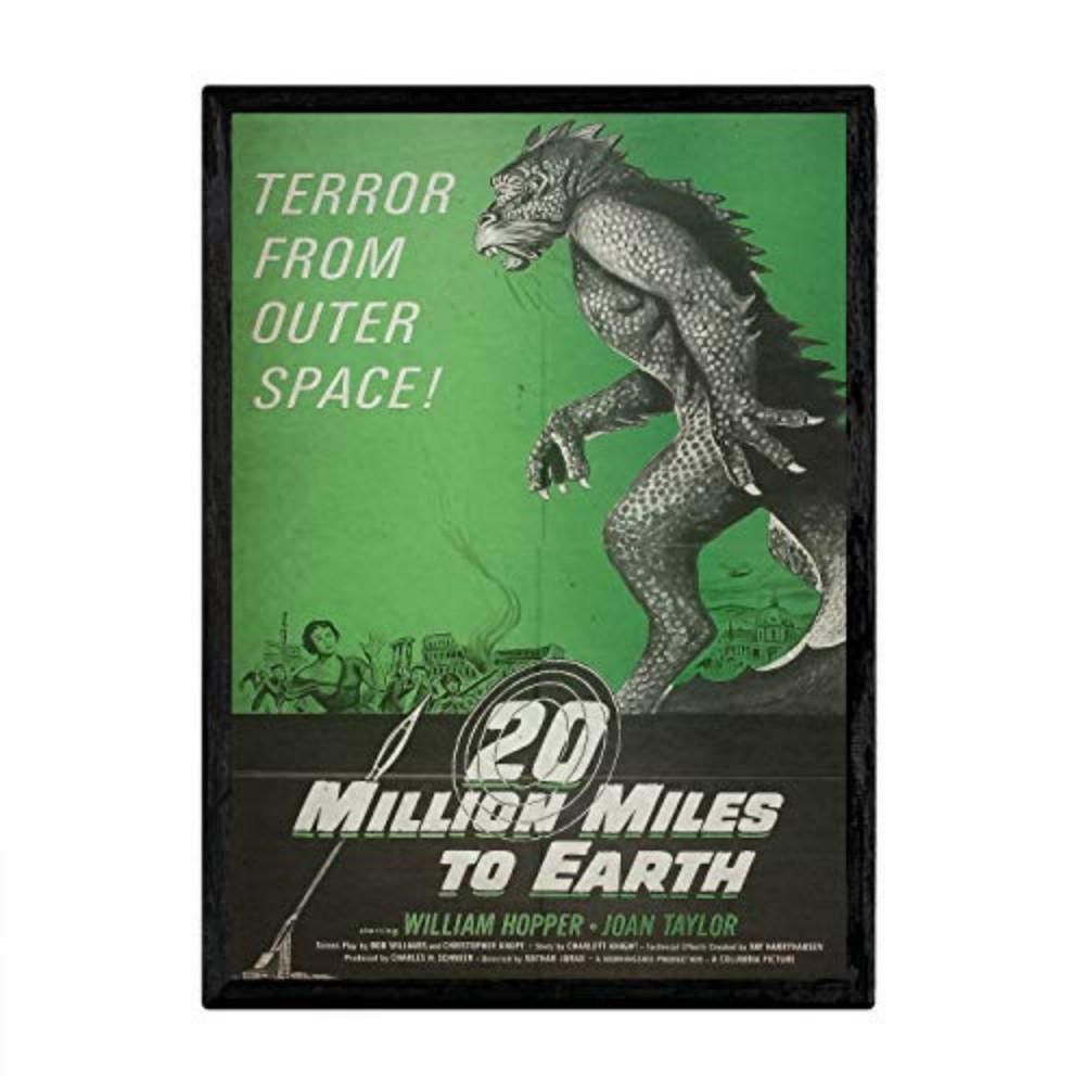 POSTER Vintage 20.000.000 Meilen A4 Rahmenlos - Klar, Papier (29.7/5/21cm) - Nacnic