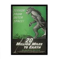 POSTER Vintage 20.000.000 Meilen A4 Rahmenlos - Klar, Papier (29.7/5/21cm) - Nacnic