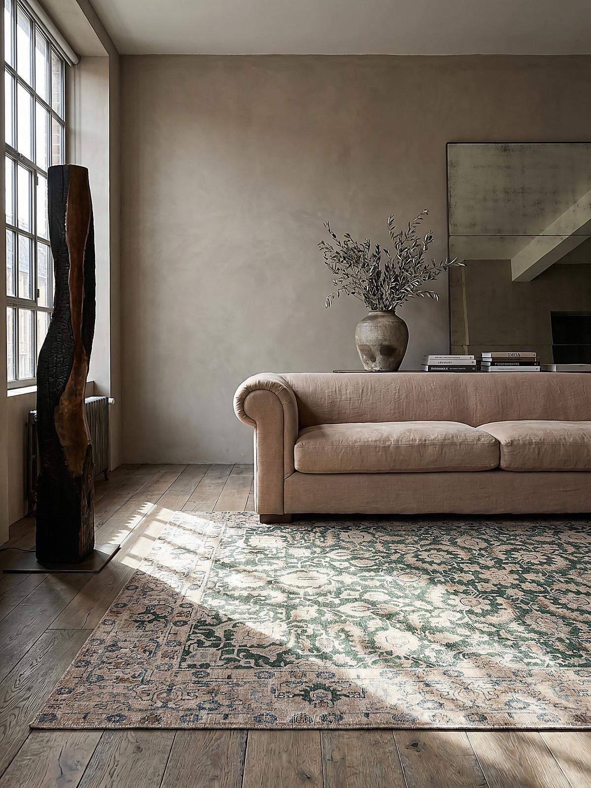 TEPPICH Waschbar HURST, orientalisch, Grün, 115 x 170 cm - Grün, Textil (170/115cm) - KADIMA DESIGN