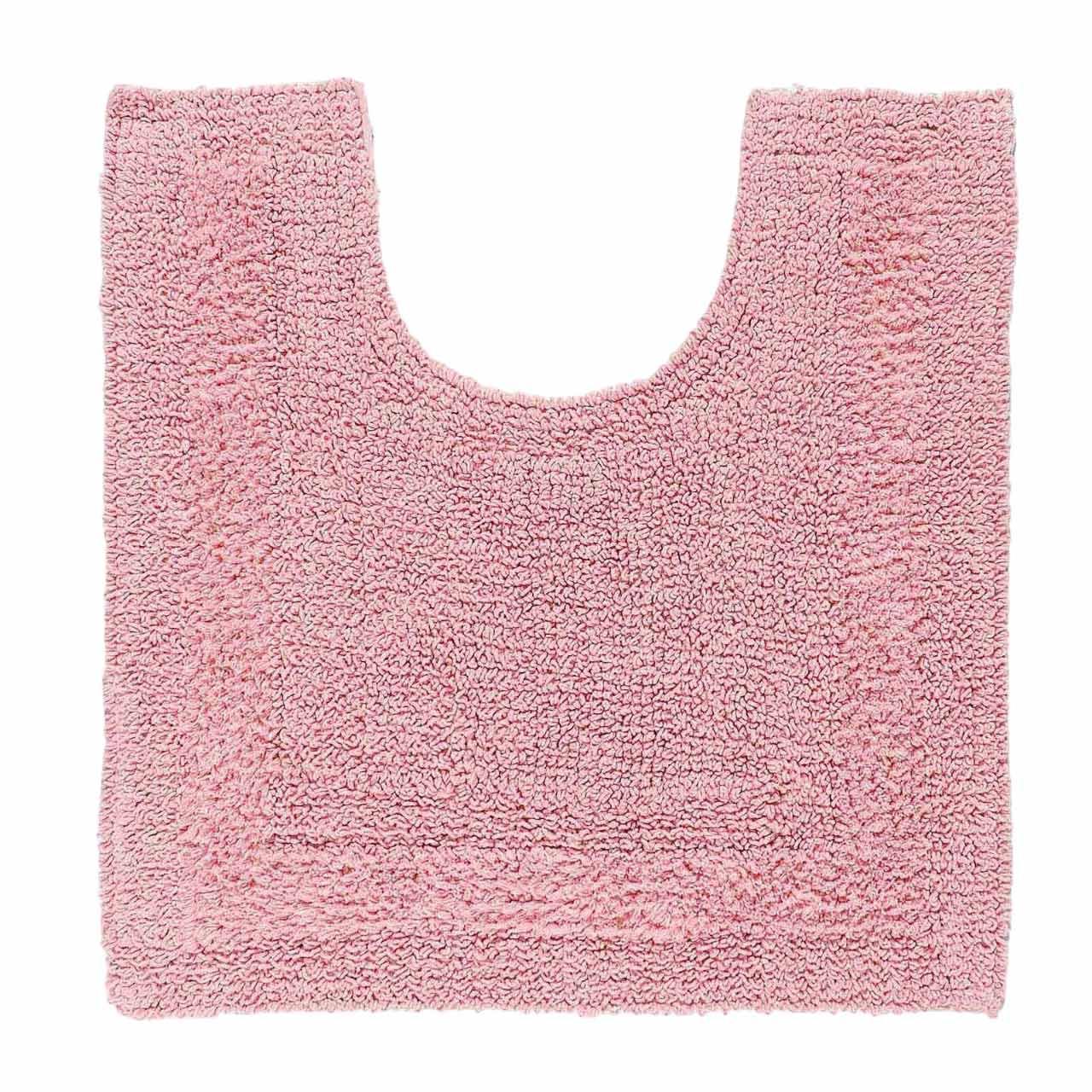 WC-VORLEGER 50/55 cm, 100% Baumwolle, wendbar - Rosa, Textil (50/55cm) - Homescapes