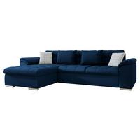 ECKSOFA Diana, Seite: Links - Dunkelblau, Holz/Textil (280/160cm) - MIRJAN24