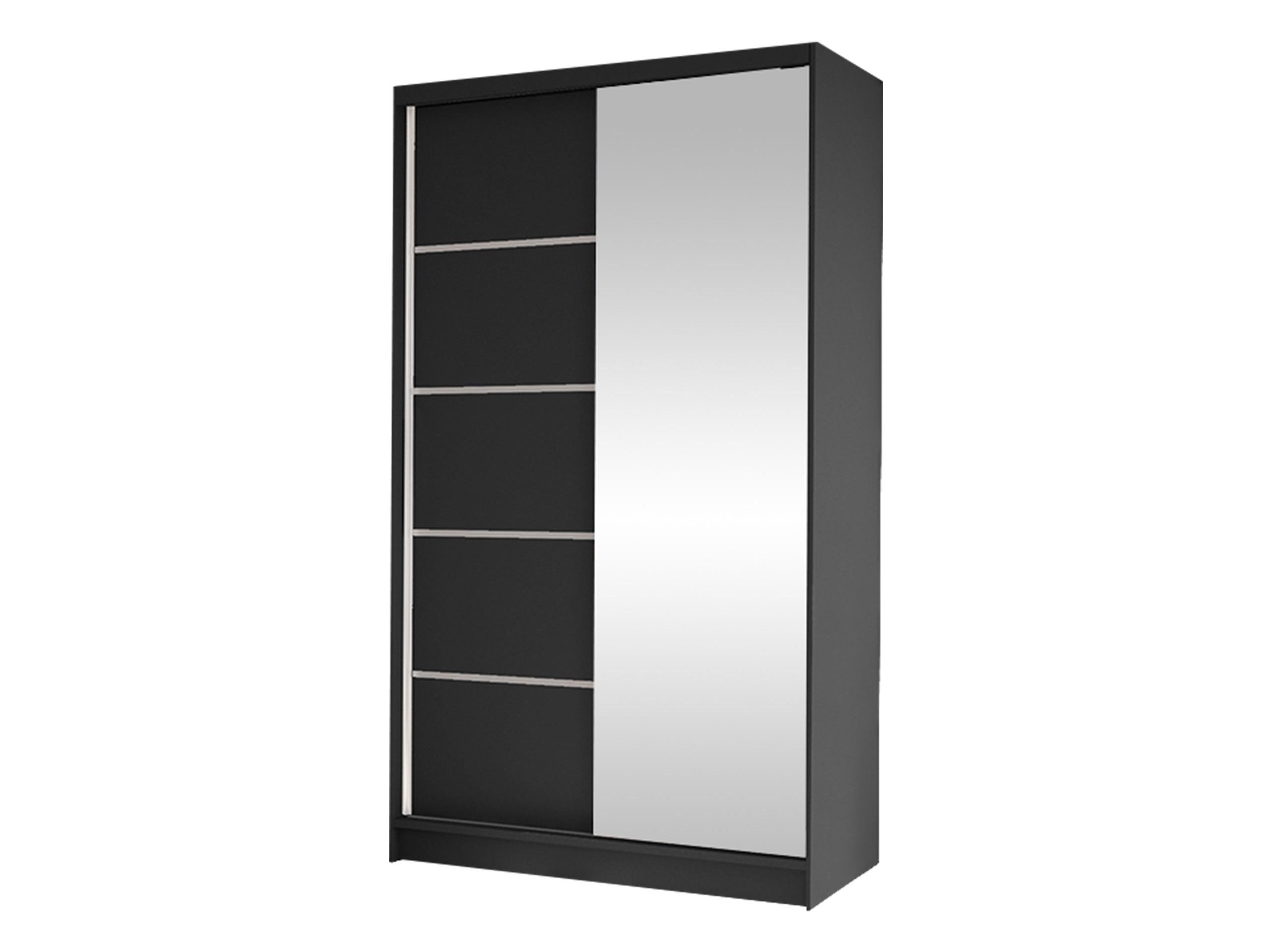 SCHWEBETÜRENSCHRANK Diego III - Schwarz, Holzwerkstoff/Metall (100/200/58cm) - MIRJAN24