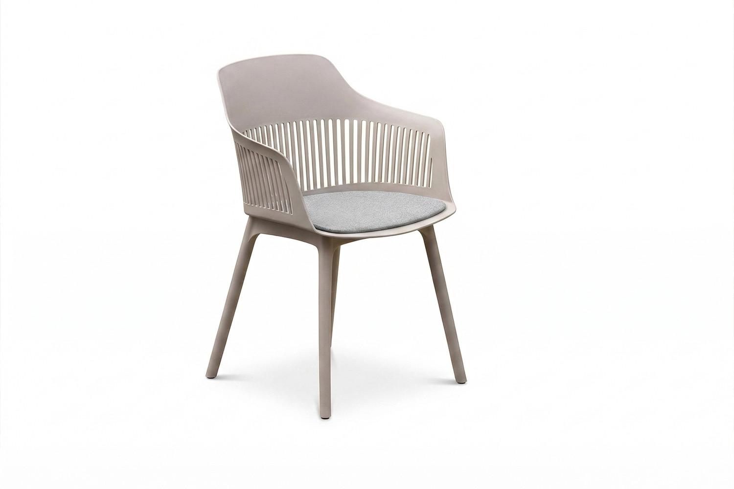 GARTENSTUHL ALTEA Beige Kunststoff (1er-Set) - Beige, Kunststoff (59/84/54cm) - KAWOLA