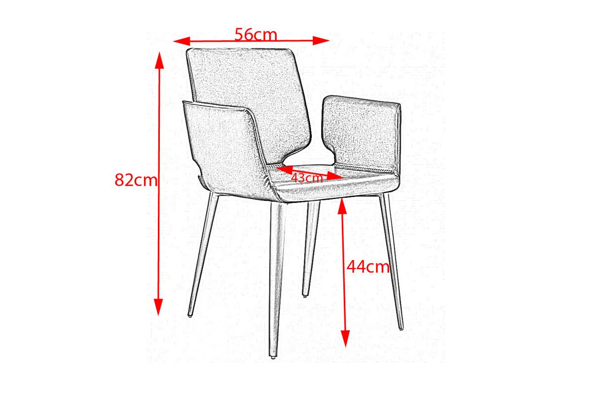 STUHL HAMA Braun Kunstleder - Braun, Leder (56/82/55cm) - KAWOLA