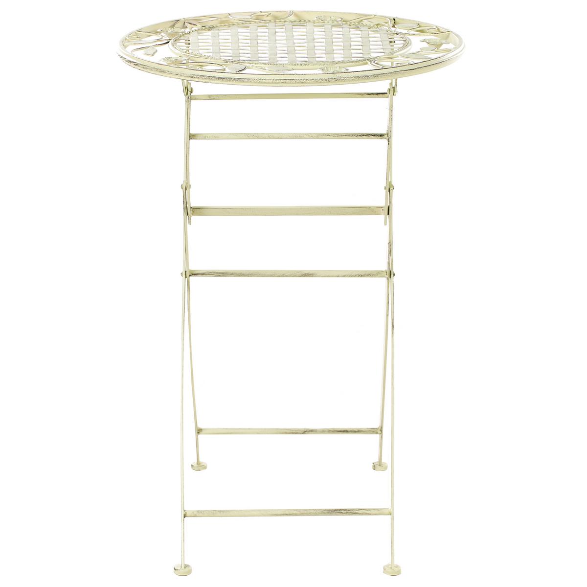 GARTEN-BARTISCH Grün Bivio - Grün, Metall (60/60/89cm) - Beliani