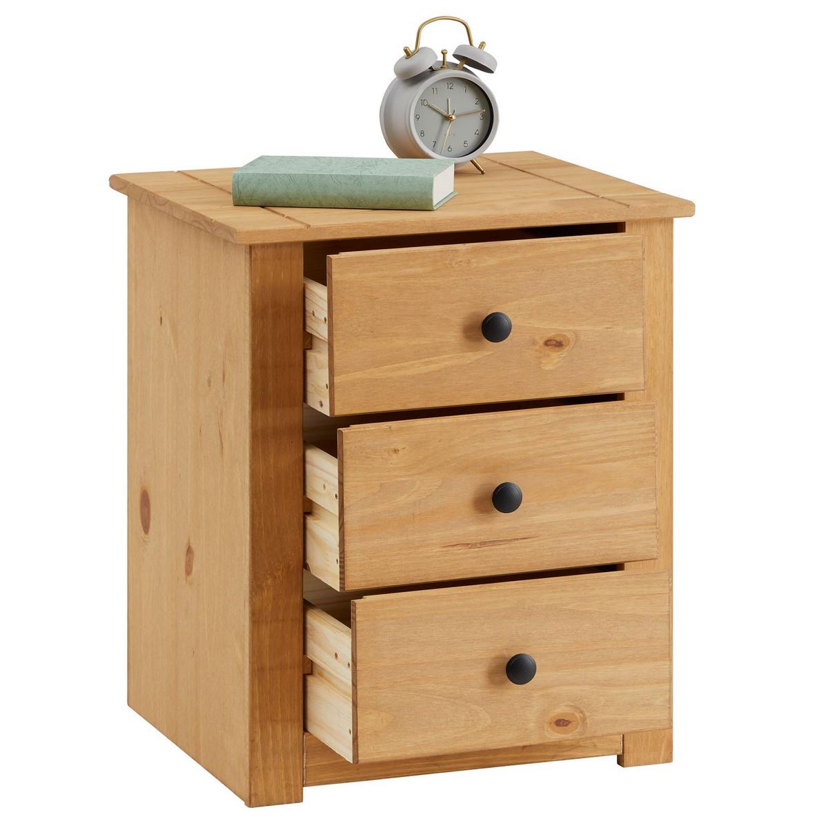 NACHTKOMMODE CANCUN - Kieferfarben, Holz (46/57/40cm) - CARO-Möbel