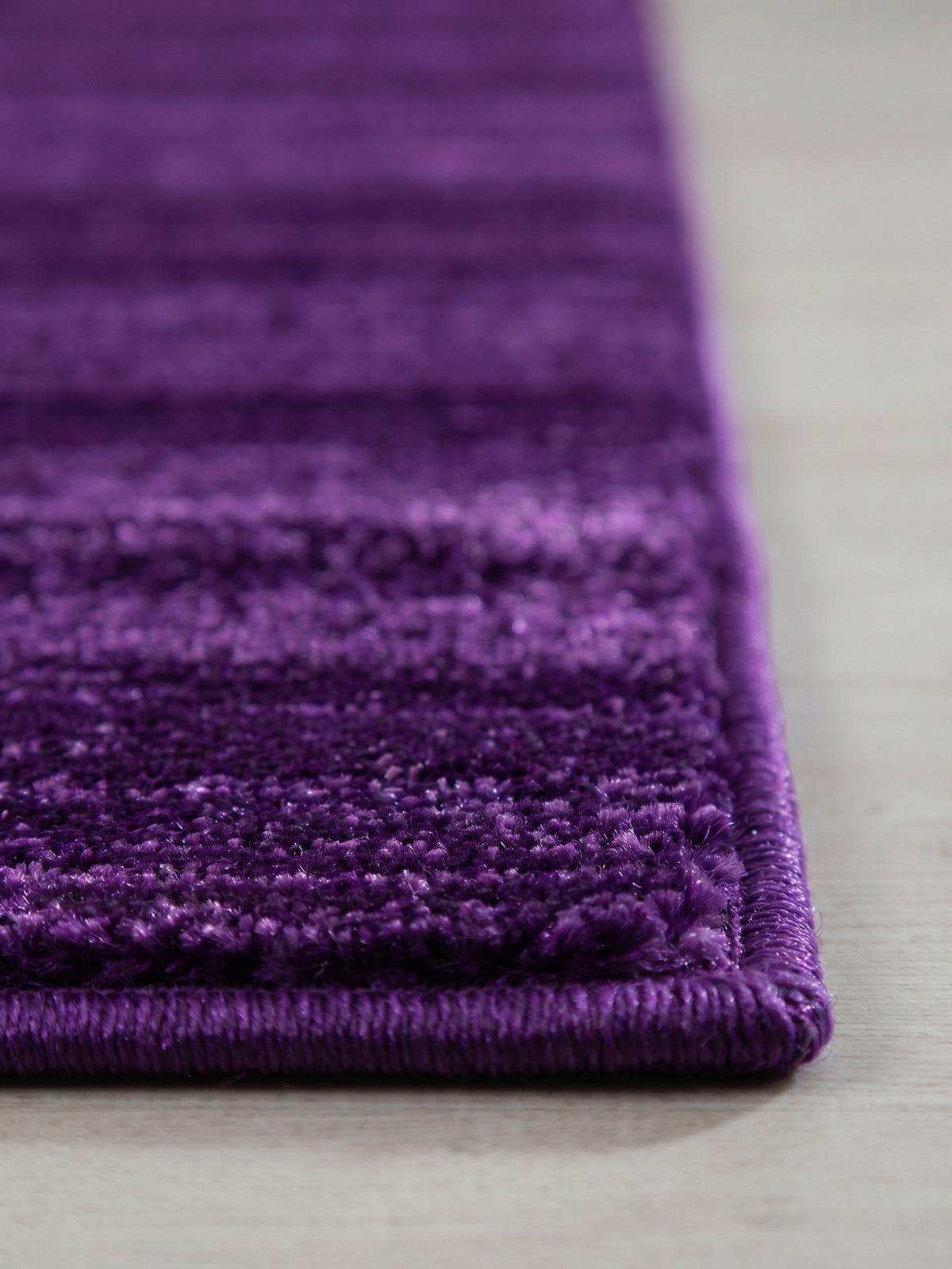 KURZFLORTEPPICH INN, einfarbig, Violett, 80 x 300 cm - Lila, Textil (300/80cm) - KADIMA DESIGN