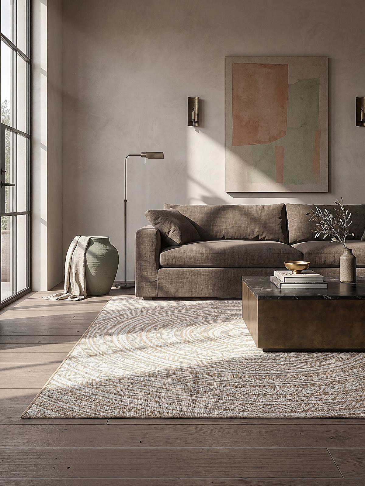 TEPPICHLÄUFER Orientalisch BORNO Polypropylen Natur 80 x 200 cm - Beige, Textil (80/200cm) - KADIMA DESIGN