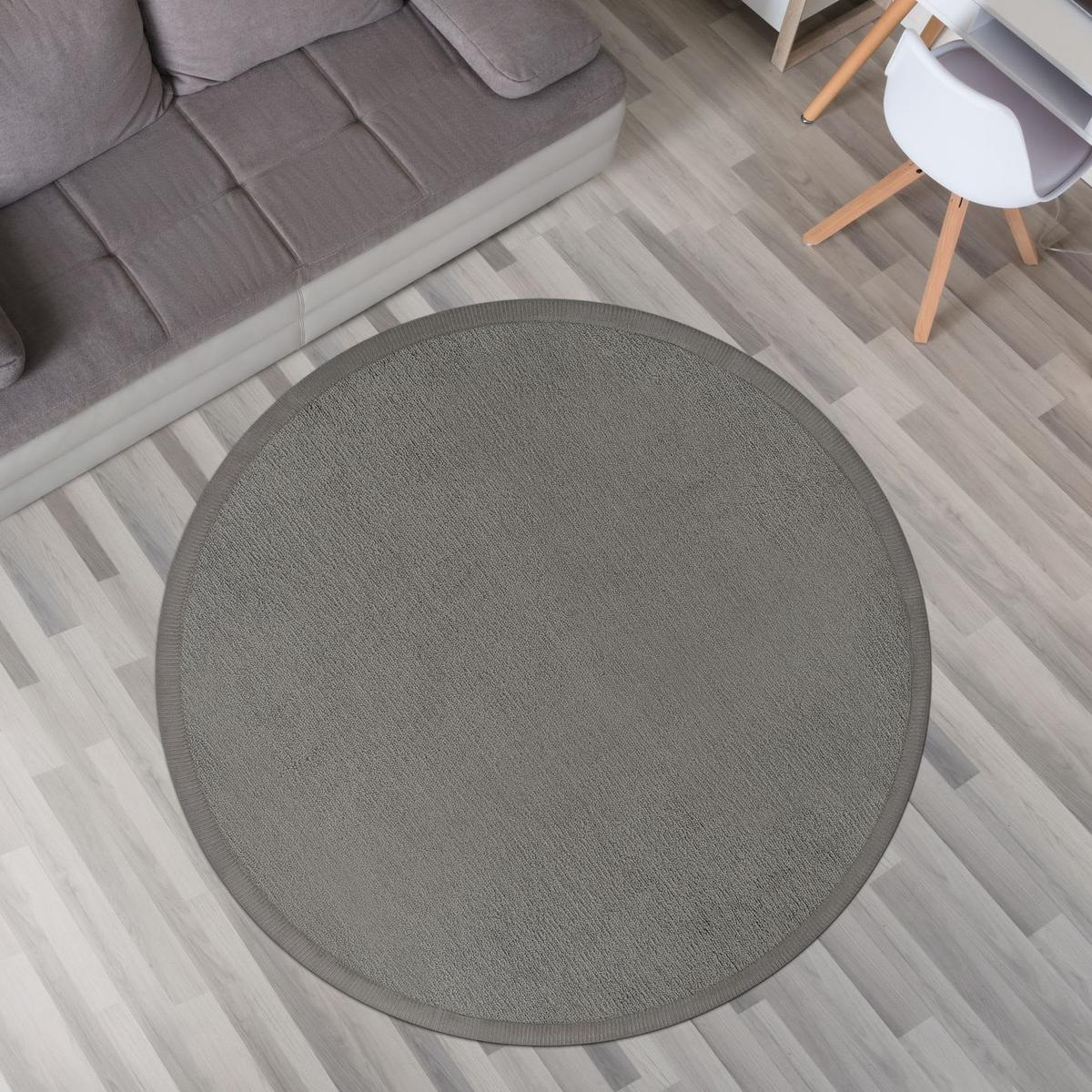 KINDERTEPPICH Grau Ø 200 cm - Grau, Kunststoff (200/200cm) - TT Home