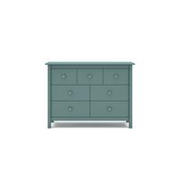 KOMMODE Max Grün 110/40/80 cm - Grün, Holz (40/80/110cm) - Calicosy