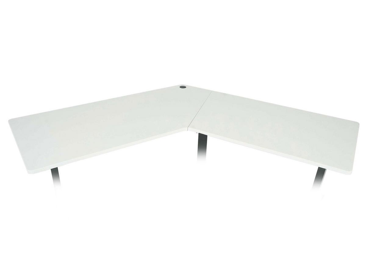 ECK-SCHREIBTISCHPLATTE White - Weiß, Holz (75/165/2cm) - MCW