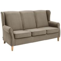 SOFA 3-Sitzer Karlen Flachgewebe hellbraun - Hellbraun, Kunststoff (193/103/86cm) - 58aufmkessel