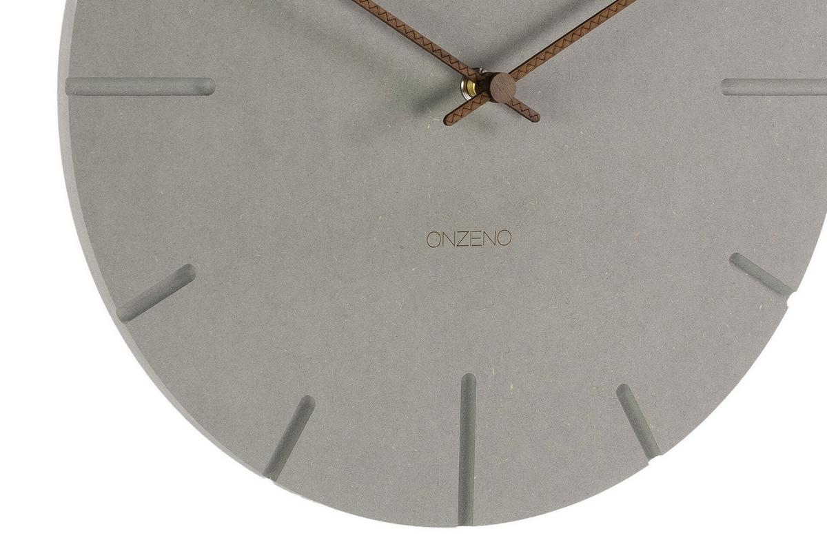 WANDUHR Design Grau 29/29 cm - Braun/Grau, Holzwerkstoff (29/29/0.9cm) - ONZENO