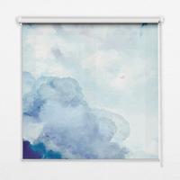 INNENROLLO - Fensterrollo - Rollo - 80x180 cm - Wolken - Blau, Kunststoff (80/180/0.5cm) - TULUP