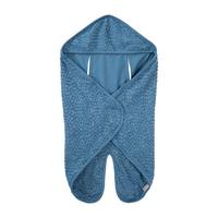 BABY-EINSCHLAGDECKE Seashells indigo - Blau, Textil (82.5/73cm) - Roba
