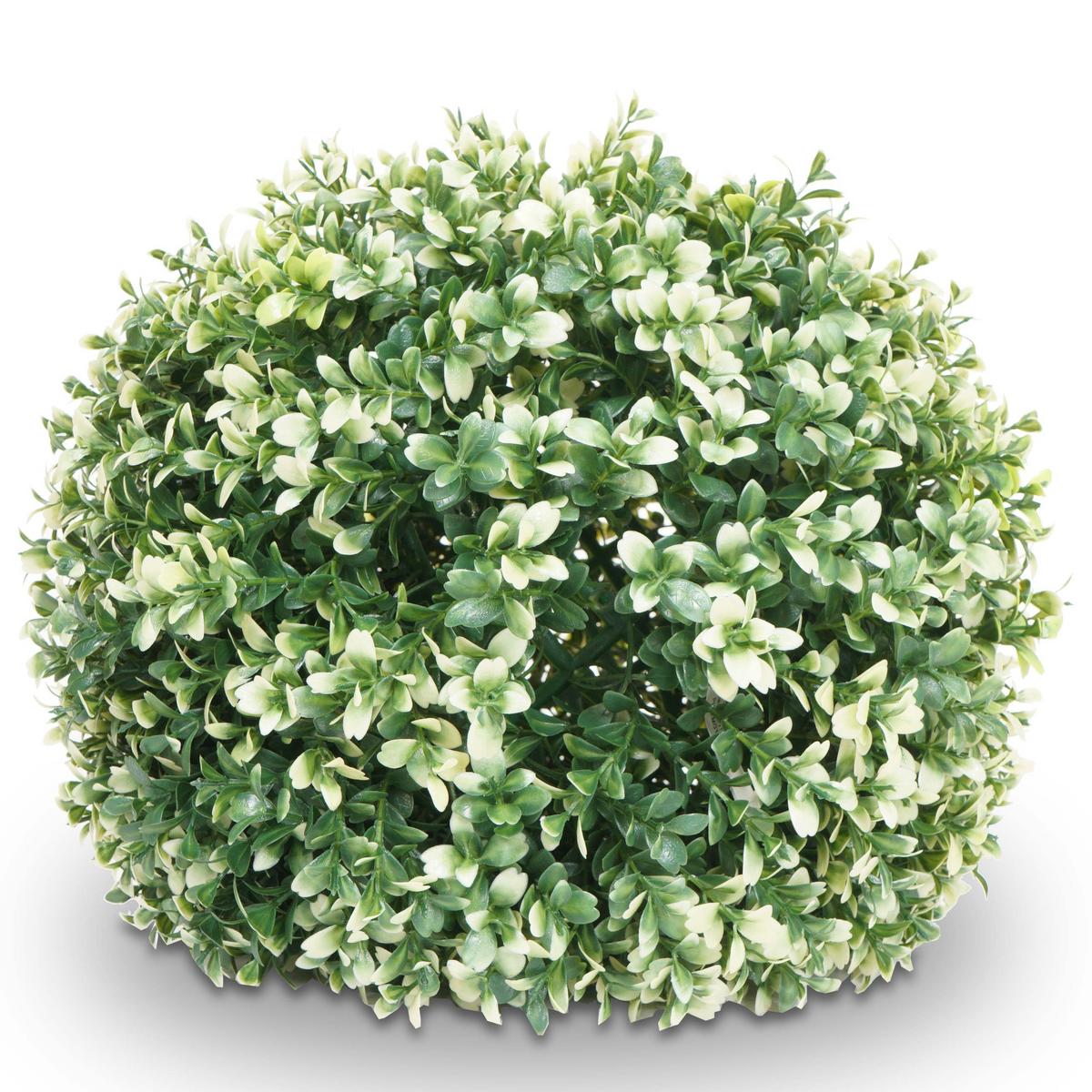 KÜNSTLICHER BUSCH Weiß - Weiß, Kunststoff (35cm) - MCW