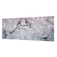 FOTOTAPETE 250x104 cm - Subtile Natur - Grau, Textil (250/104cm) - Wallfluent