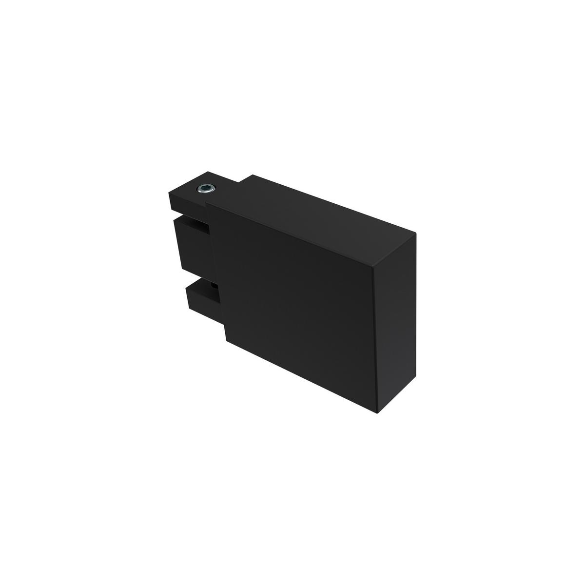 GARDINENSTANGE INNENLAUF Smartline Lox 120 cm, 1-läufig, 14x35 mm Schwarz - Schwarz, Metall (120cm) - INTERDECO