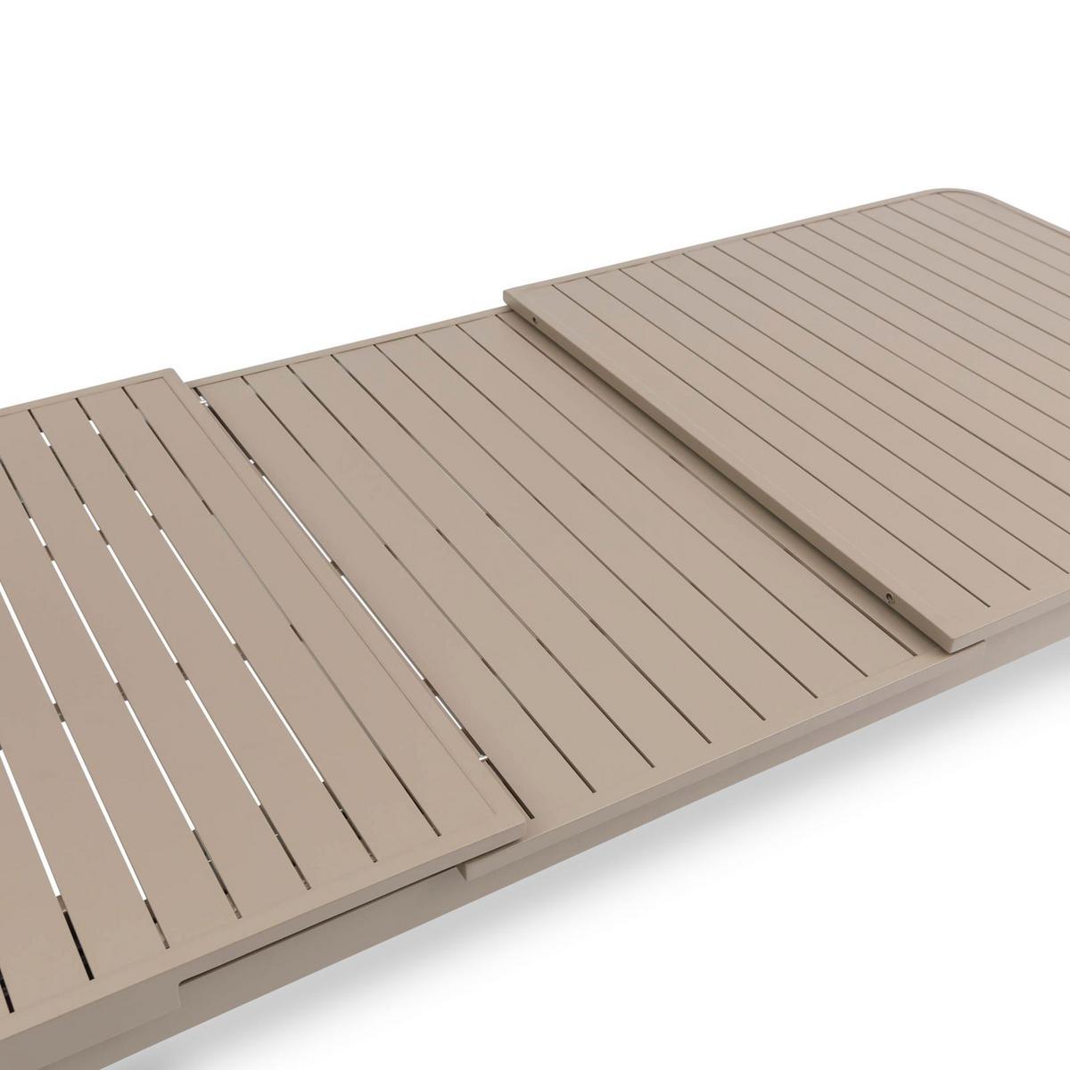 GARTENTISCH SUNNY - Champagner, Metall (90/180/77cm) - IDIMEX