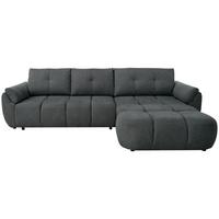 ECKSOFA Massimo, universelle Eckschlafsofa 280 cm mit Schlaffunktion und Bettkasten, Anthrazit - Anthrazit, Textil (283/204cm) - Beautysofa