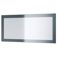 SPIEGEL Lima Grau Hochglanz - Grau, Holzwerkstoff (89/45/2cm) - Vladon