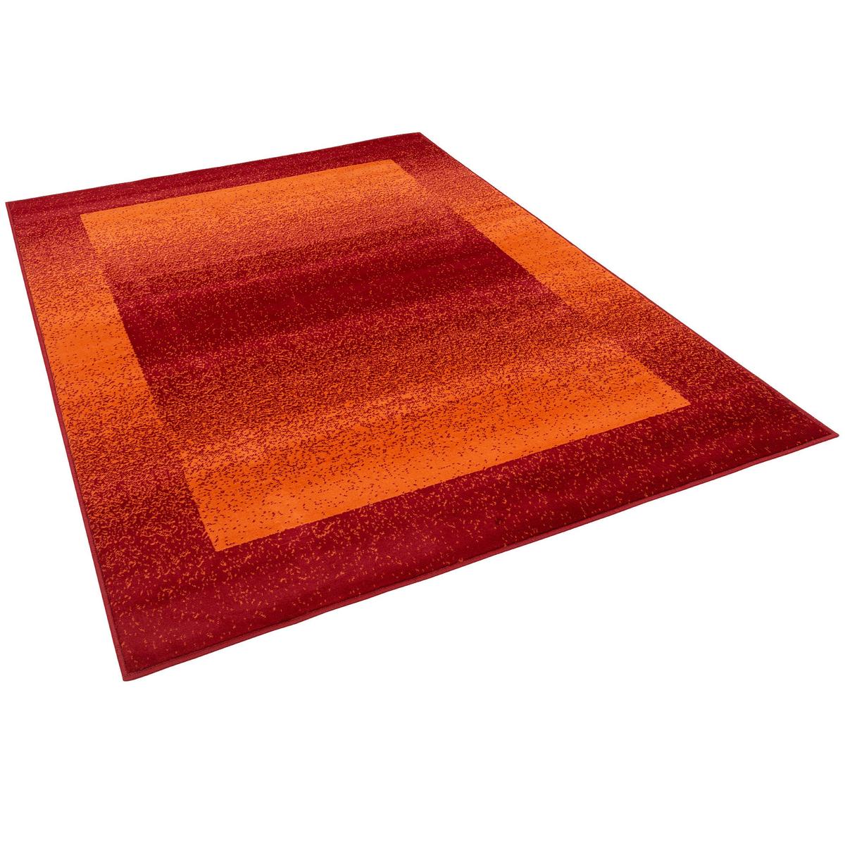 MODERN DESIGNER VELOURS TEPPICH SAMBA - Rostfarben, Textil (120/170cm) - Pergamon