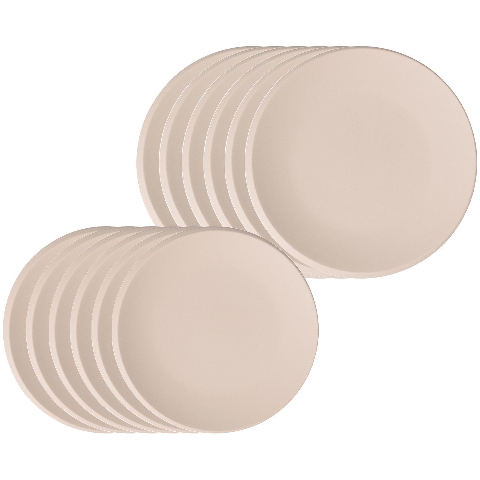 TAFELSERVICE NewMoon beige 12-tlg. - Beige, Keramik (2/2/2cm) - Villeroy & Boch