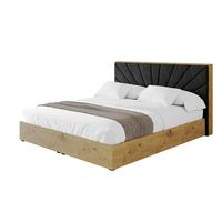 POLSTERBETT mit Bettkasten und Lattenrost, Boxbett ohne Matratze - ENZO6 180x200 Schwarz - Schwarz, Holzwerkstoff/Textil (180/200cm) - ALTDECOR