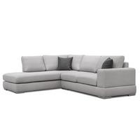 ECKSOFA OTTO 5-Sitzer, hellgrau - Hellgrau, Holzwerkstoff/Textil (219/279cm) - Wozimo
