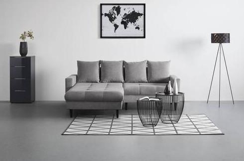 Ecksofa in Grau Boston