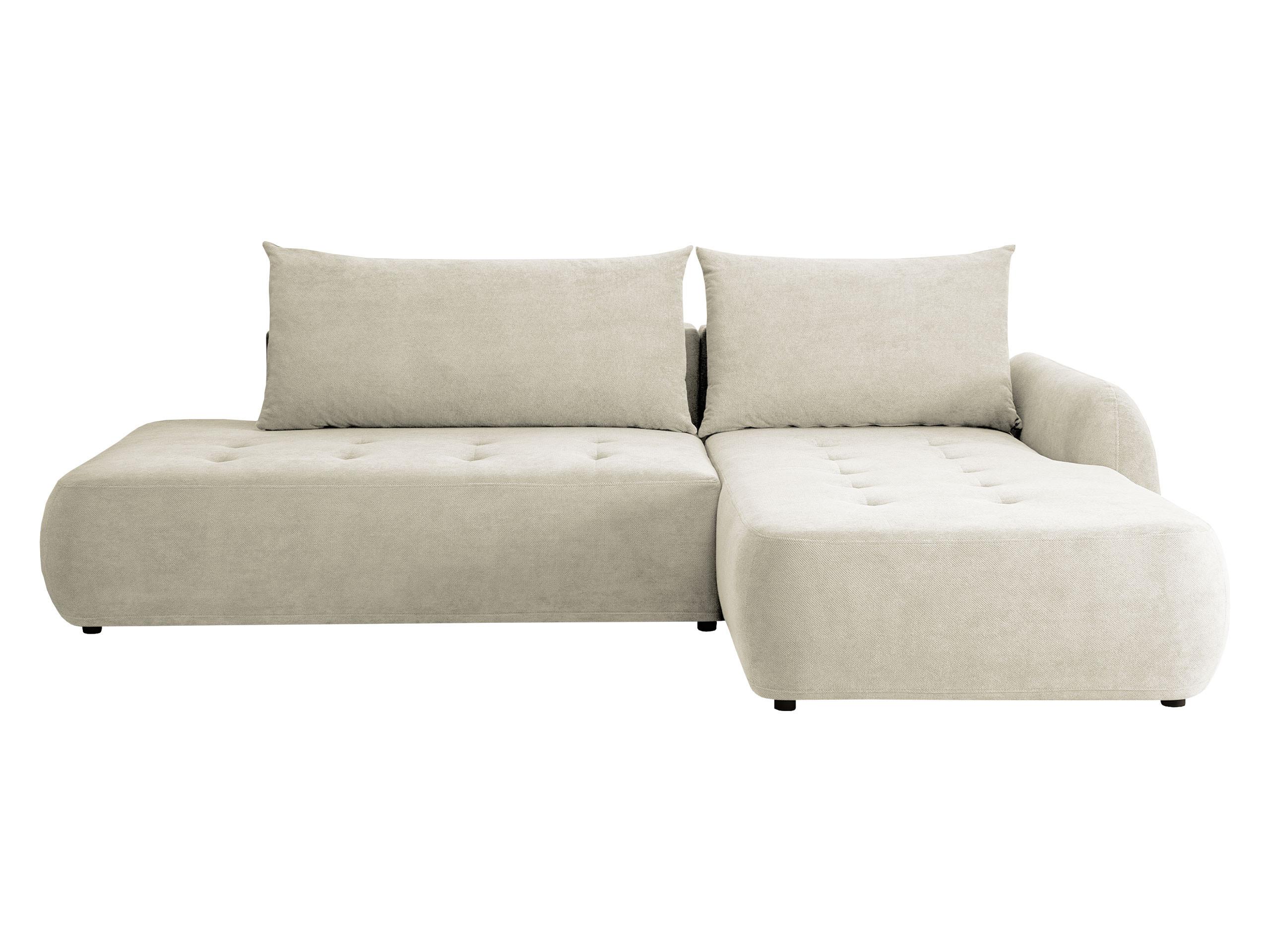 ECKSCHLAFSOFA Bueno I, Seite: Rechts - Creme/Schwarz, Holz/Textil (300/185cm) - MIRJAN24
