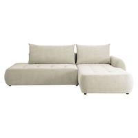 ECKSCHLAFSOFA Bueno I, Seite: Rechts - Creme/Schwarz, Holz/Textil (300/185cm) - MIRJAN24
