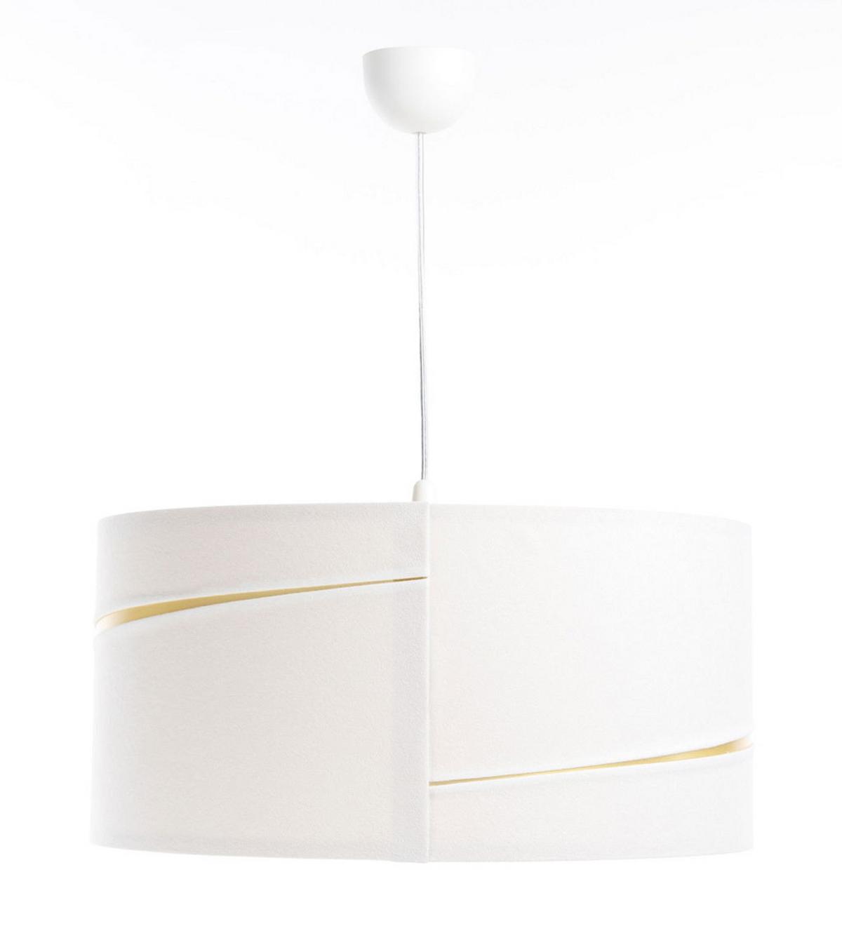 HÄNGELEUCHTE Gold 40/20 cm - Goldfarben/Weiß, Kunststoff (40/0.4/20cm) - ONZENO