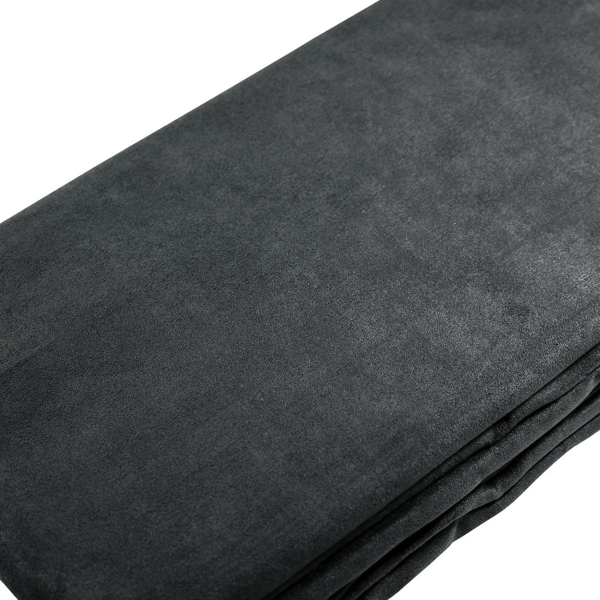 TAGESDECKE Romantica Wildleder Optik 210/280 cm Anthrazit - Anthrazit, Textil (210/280cm) - Beautissu 