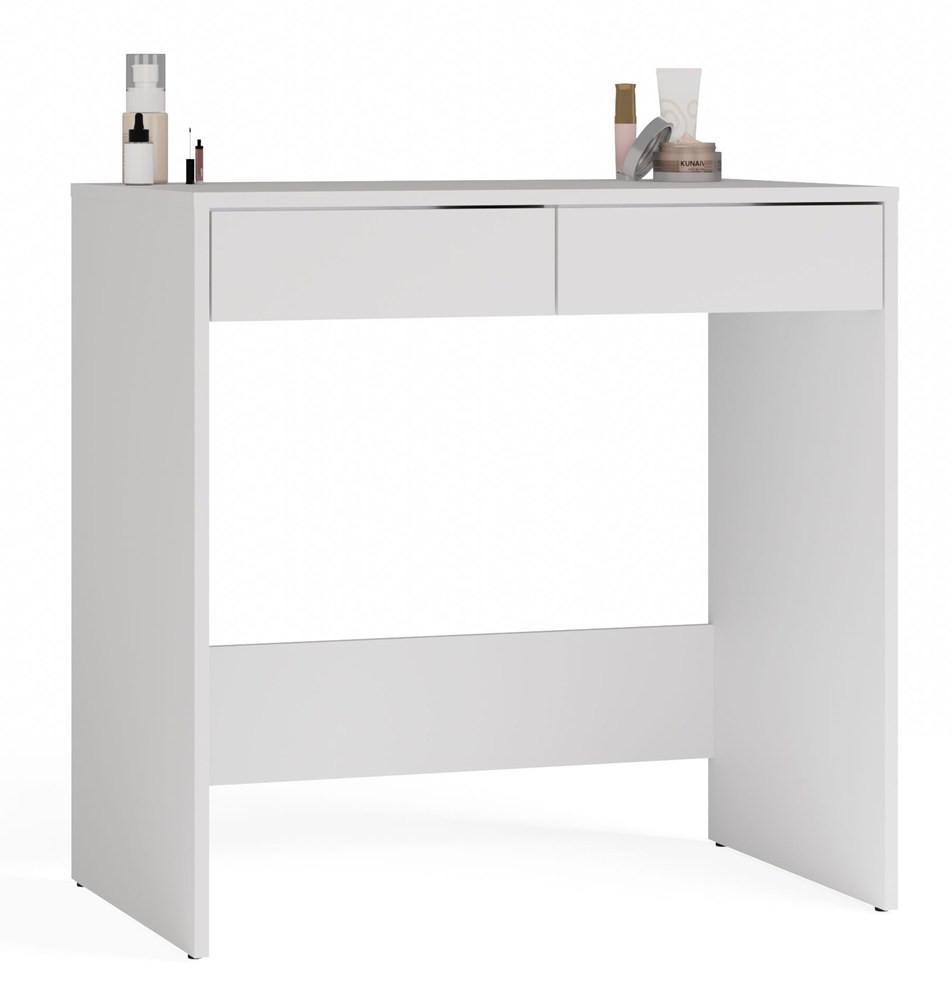 SCHREIBTISCH Weiß 81/80/50 - Weiß, Holzwerkstoff (90/50/80cm) - RAUMHIRSCH FURNITURE