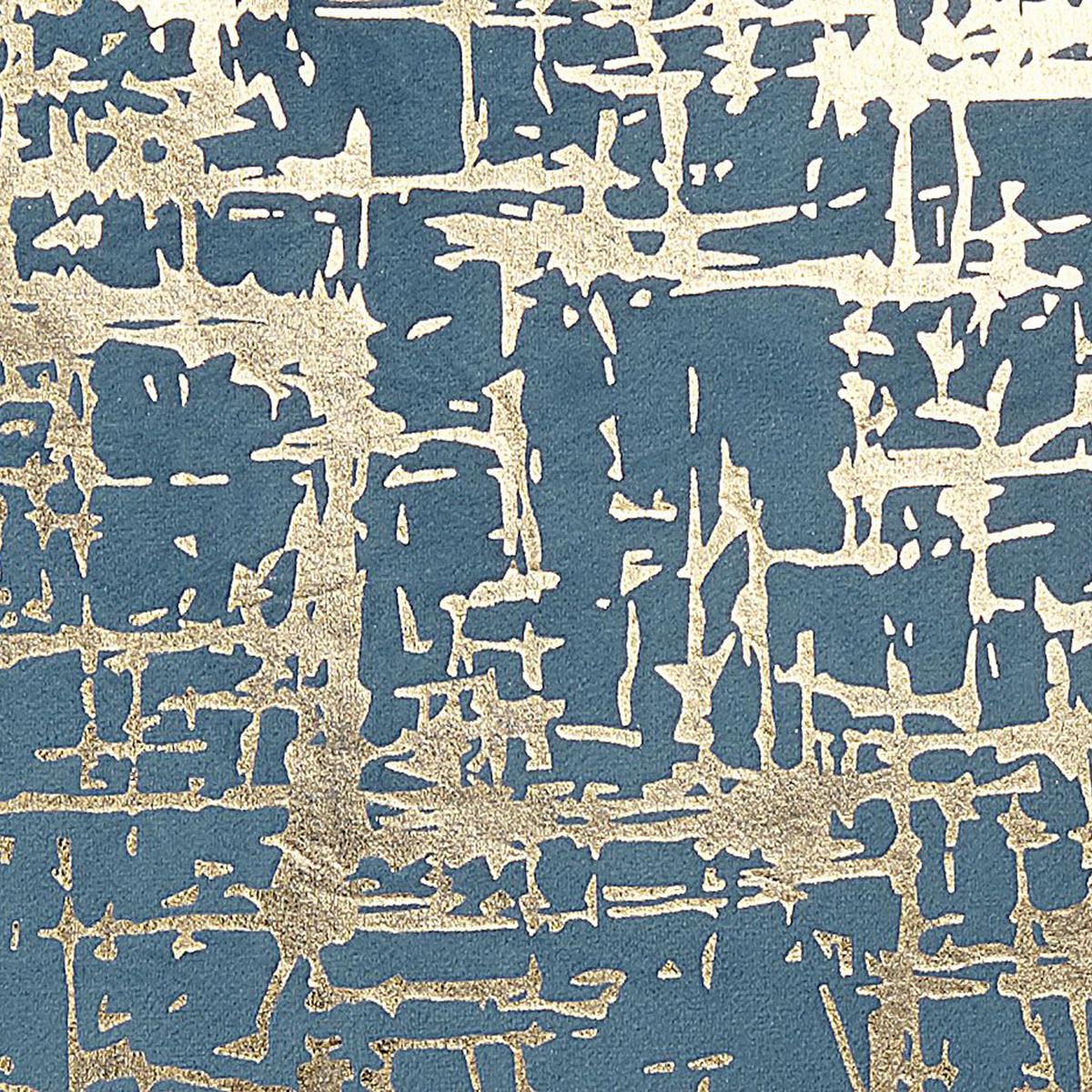 DEKOKISSEN 2er-Set Blau 45/45 cm Gardenia - Blau, Textil (45/45cm) - Beliani