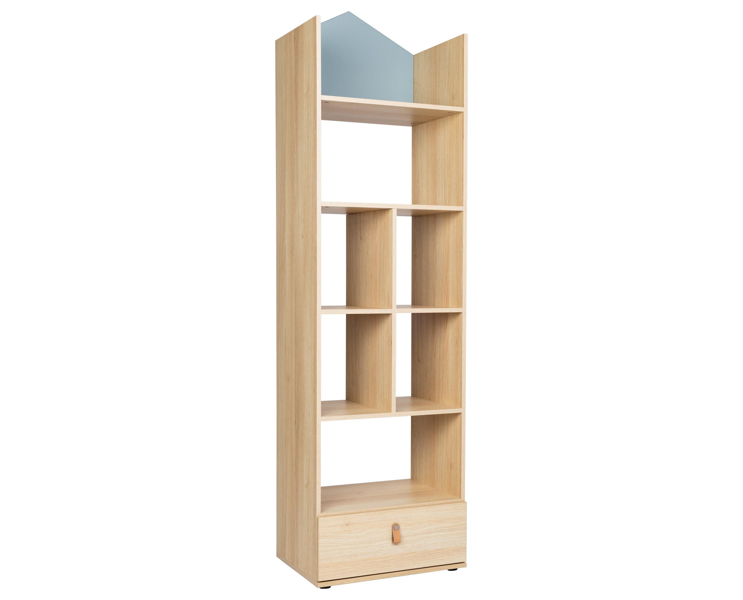 STANDREGAL Roofy Soft-Close 7 Fächer Salbei Nagano Oak - Salbeigrün/Eichefarben, Holzwerkstoff/Kunststoff (56/200/42cm) - arthur berndt
