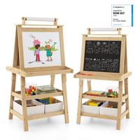 STAFFELEI Natur - Naturfarben, Holz (59/117/50cm) - COSTWAY