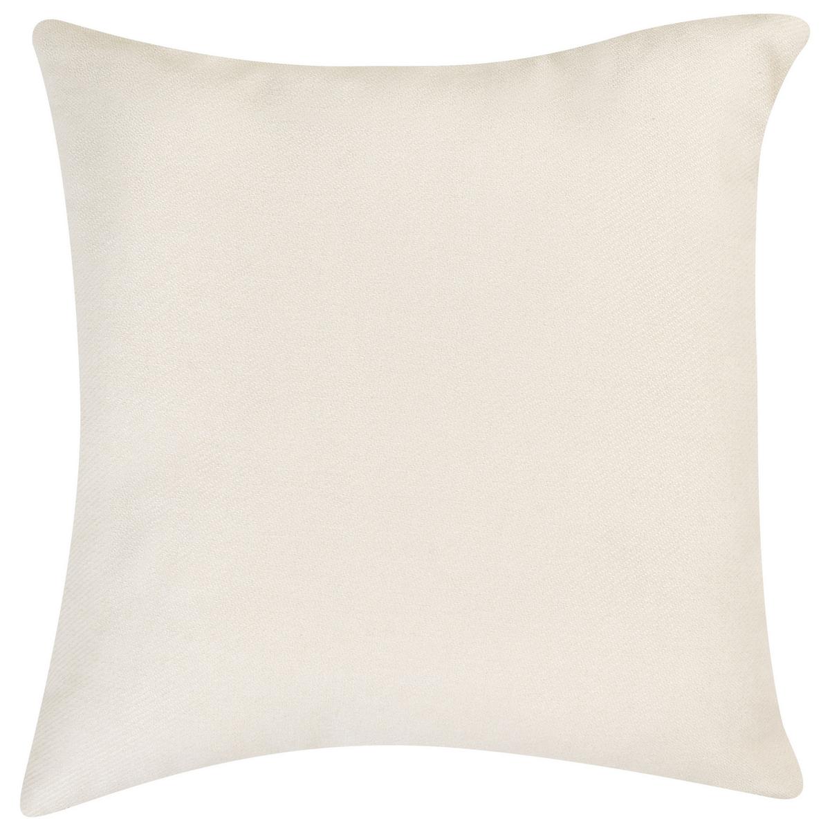 CHAISELONGUE cremeweiß rechtsseitig Riom - Schwarz/Weiß, Textil (156/75/77cm) - Beliani