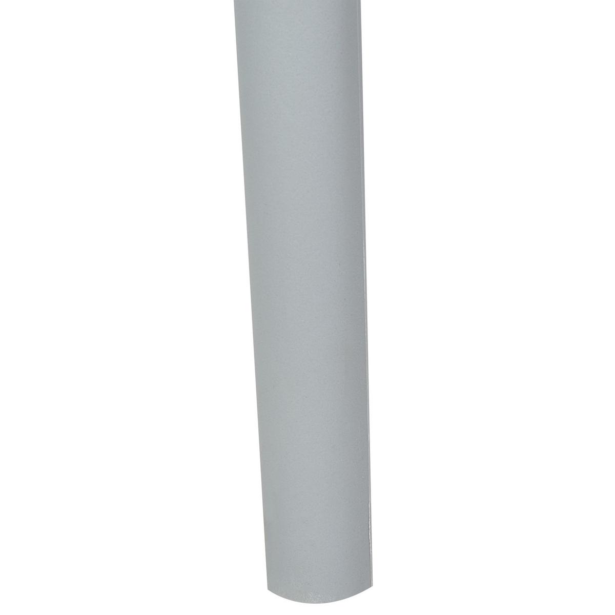 GARTENSTUHL 8er-Set Kunststoff weiß/grau Spezia - Weiß/Grau, Kunststoff (42/89/49cm) - Beliani