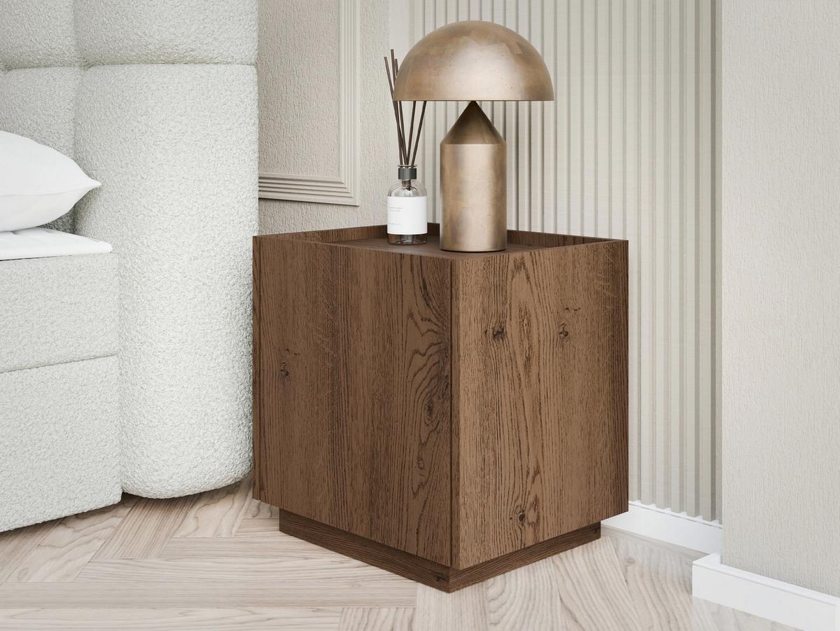 NACHTTISCH Mirtu S50 - Nussbaumfarben, Holzwerkstoff (50/45/40cm) - MIRJAN24