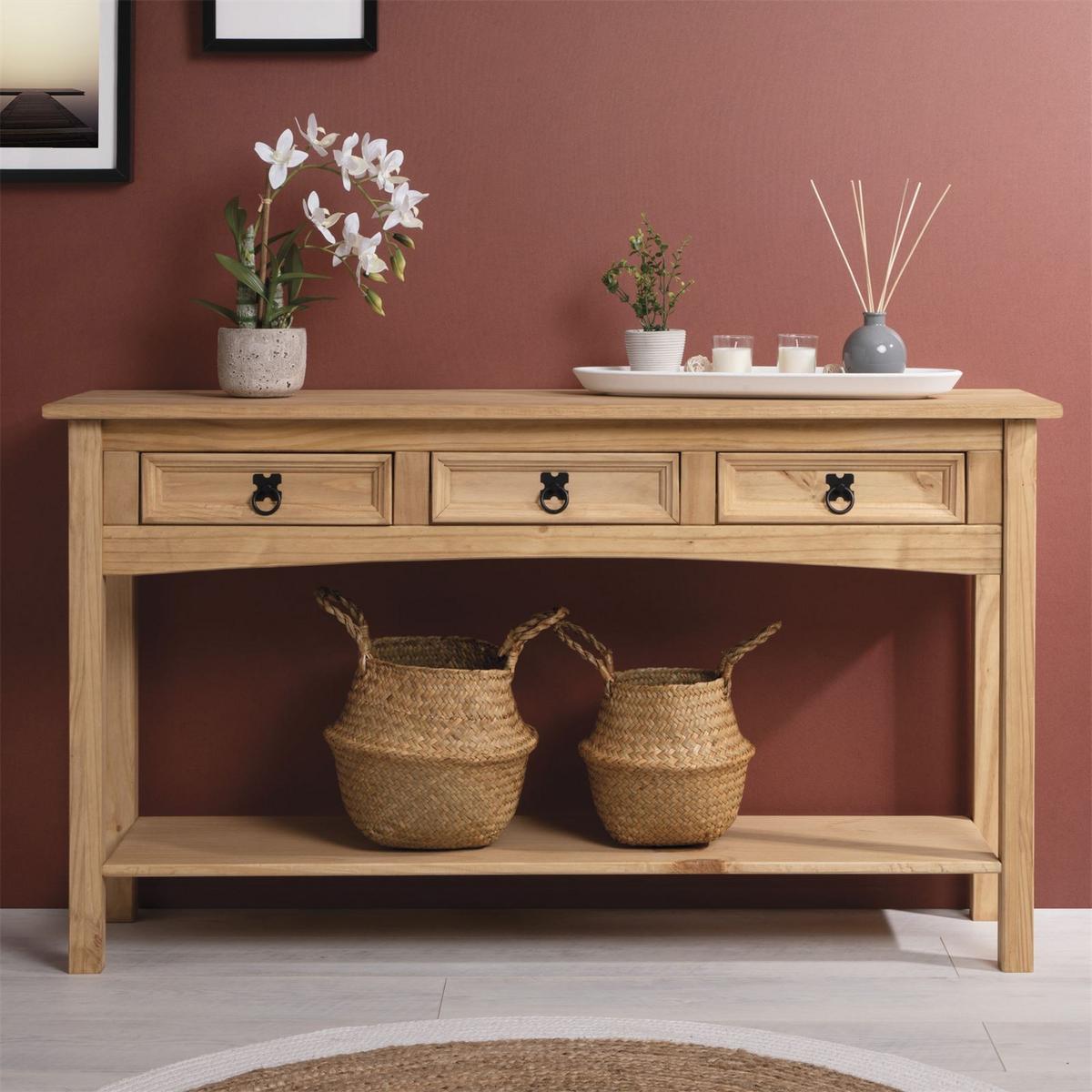 KONSOLENTISCH SALSA natur - Naturfarben, Holz (35/126/73cm) - CARO-Möbel