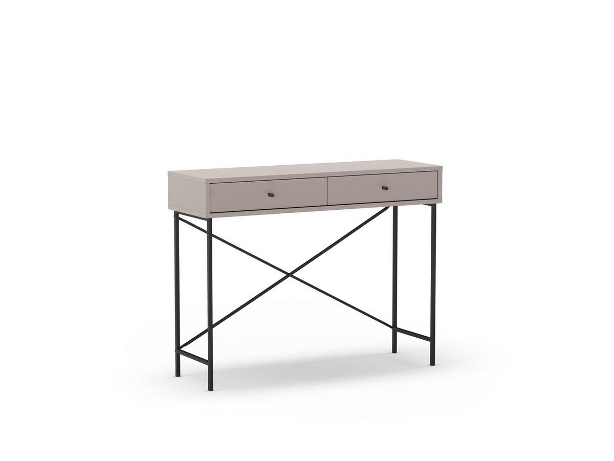 BEISTELLTISCH Titan Grau 110/35/85 cm - Grau, Holz (110/35/85cm) - Calicosy