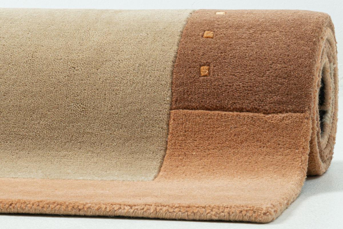 HANDTUFTTEPPICH Royal Ganges 90x160 cm - Honig, Textil (90/160cm) - THEKO