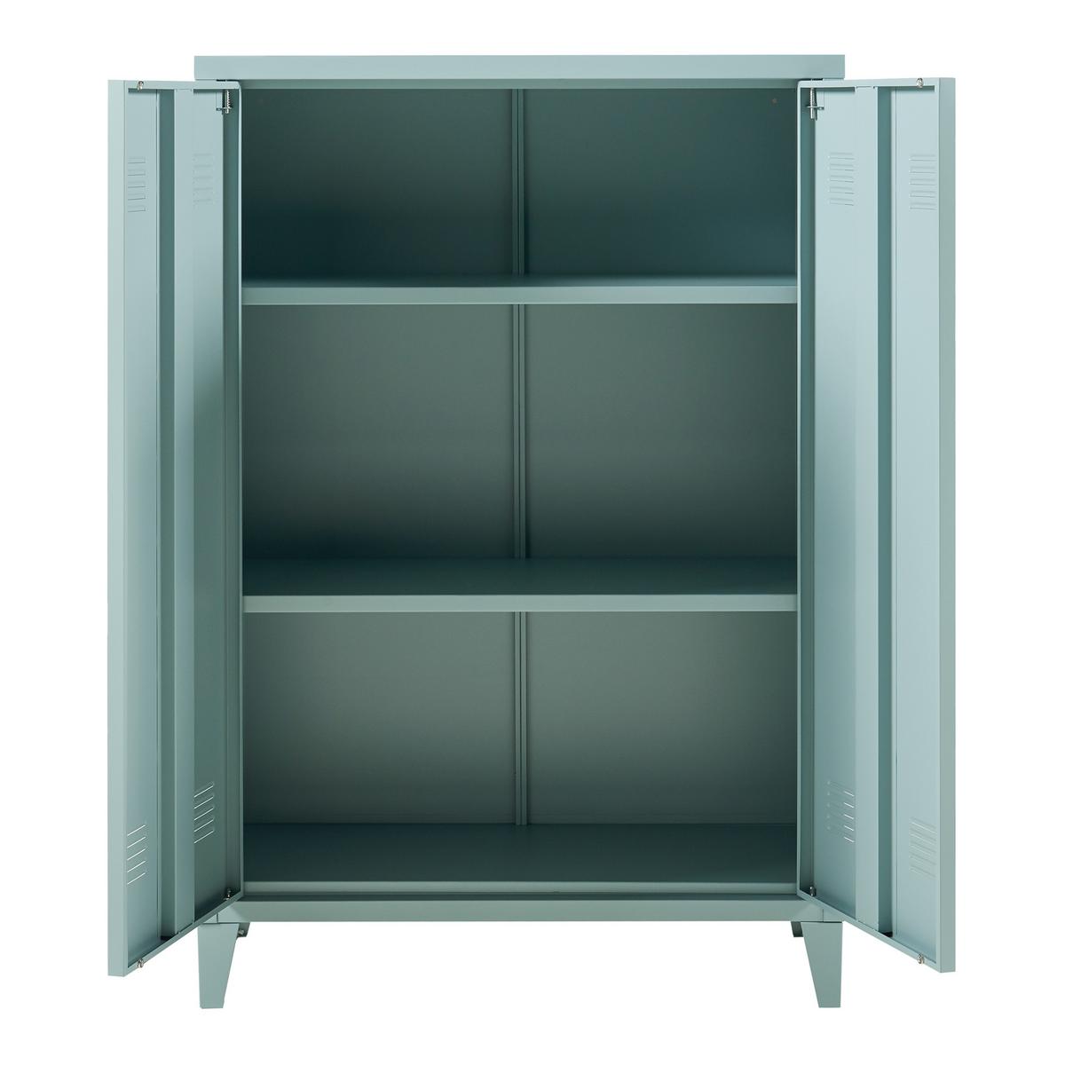 METALLSCHRANK Oripää - Blau, Metall (75/110/33cm) - [en.casa]