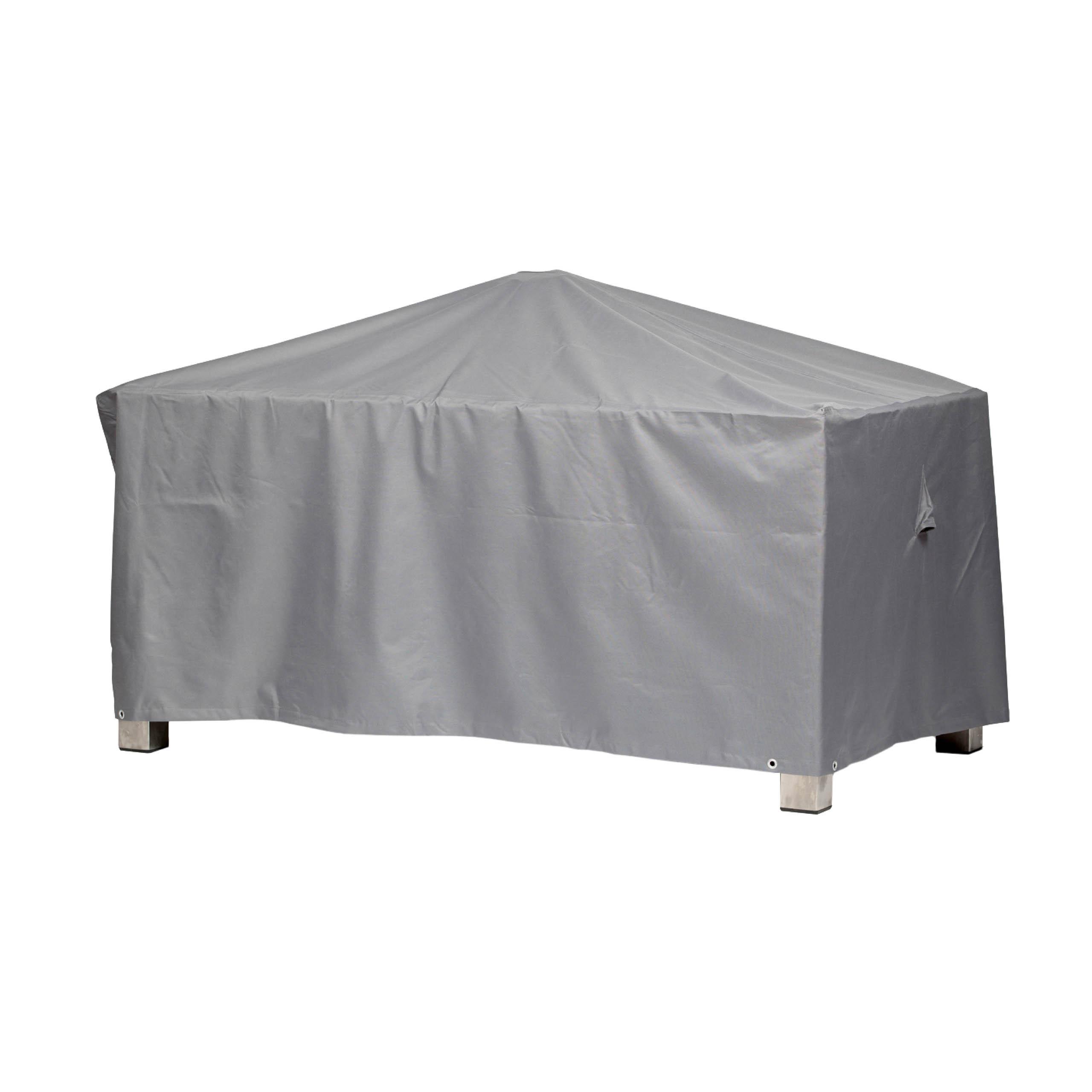 SCHUTZHÜLLE für Gartentisch Rechteckig SHP-20133 - Grau, Kunststoff (305/71/125cm) - mehr Garten