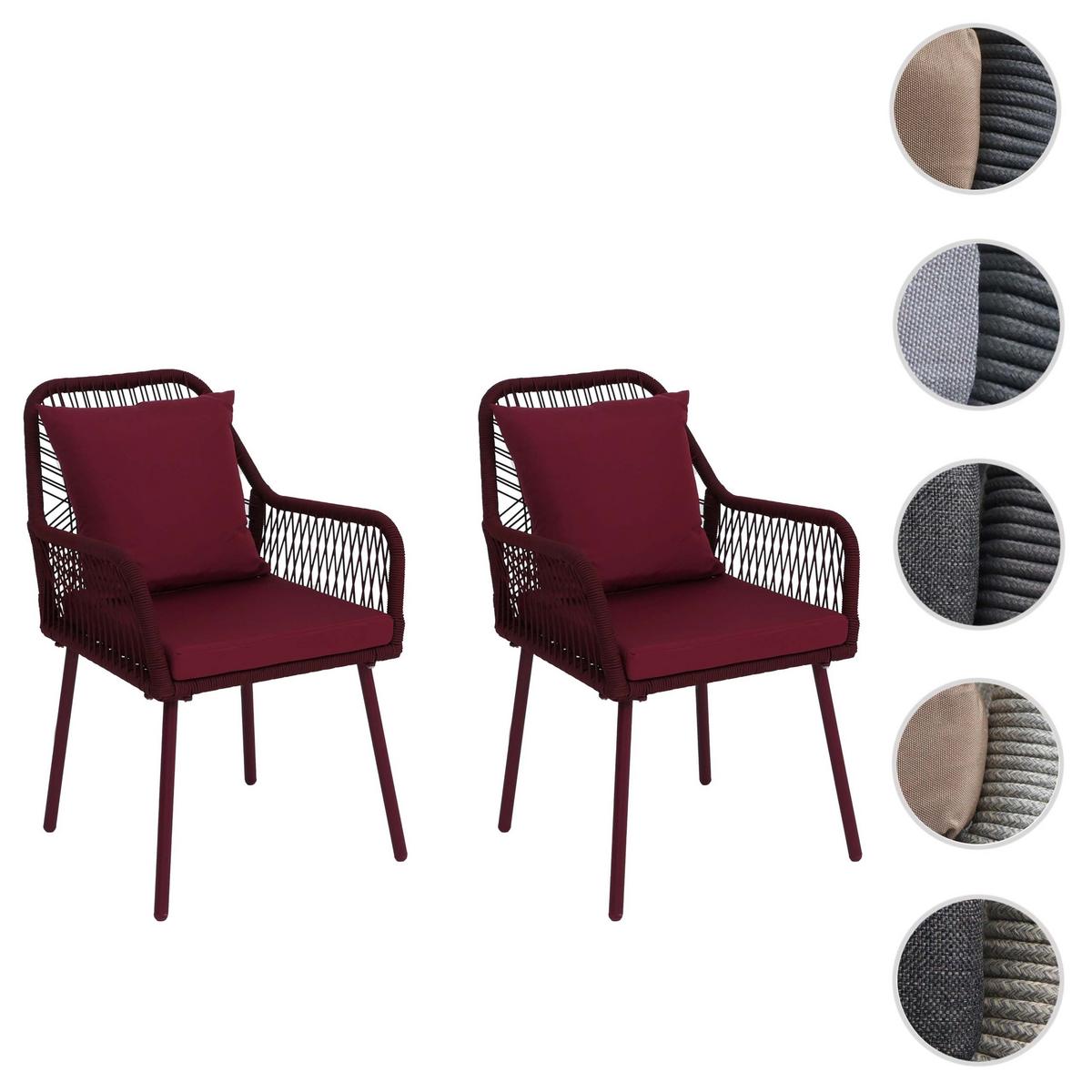 GARTENSTUHL Bordeaux - Bordeaux, Textil (54/81/62cm) - MCW