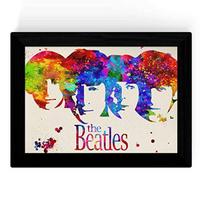 POSTER Beatles – Music A4 Schwarzer Rahmen - Schwarz, Papier (29.7/5/21cm) - Nacnic