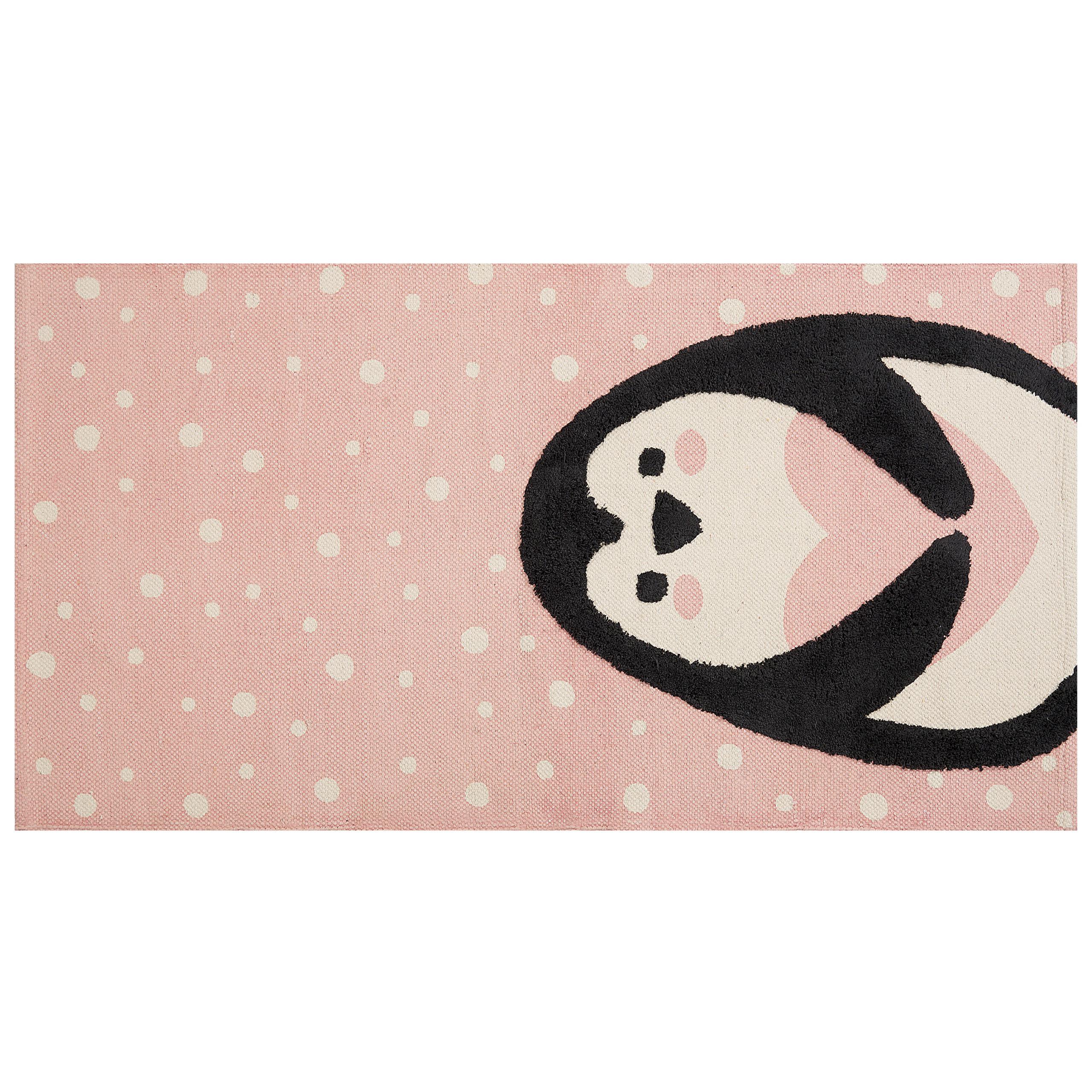KURZFLOR-KINDERTEPPICH Pengkol 150/80 cm - Pink, Textil (80/150cm) - Beliani